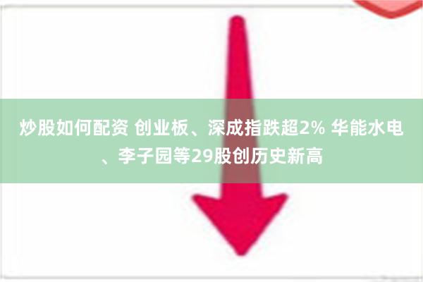 炒股如何配资 创业板、深成指跌超2% 华能水电、李子园等29股创历史新高